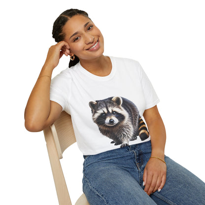 Mischievous Raccoon Softstyle T-Shirt