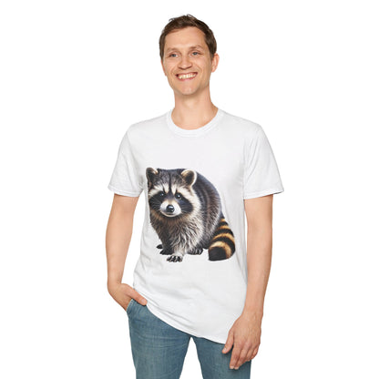 Mischievous Raccoon Softstyle T-Shirt