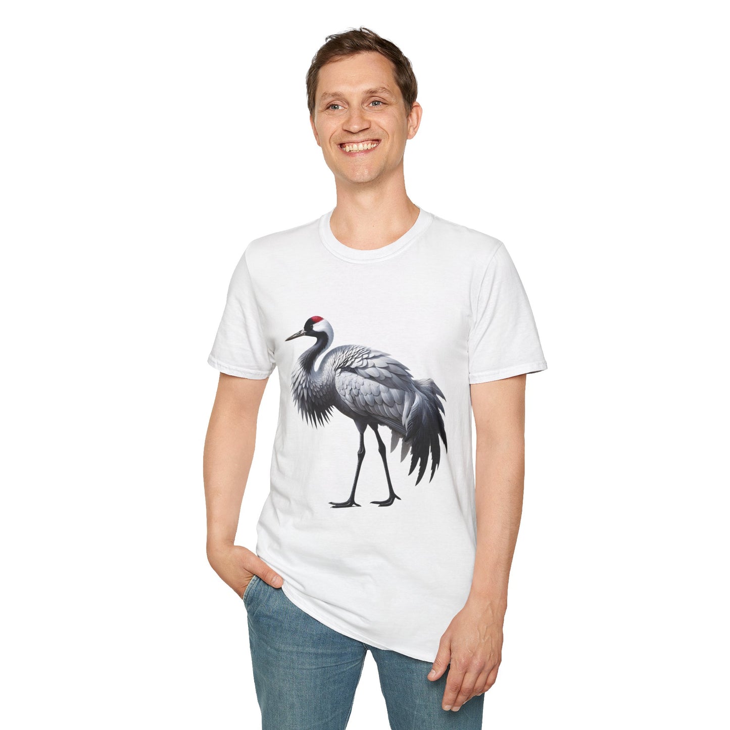 Showy Crane Softstyle T-Shirt