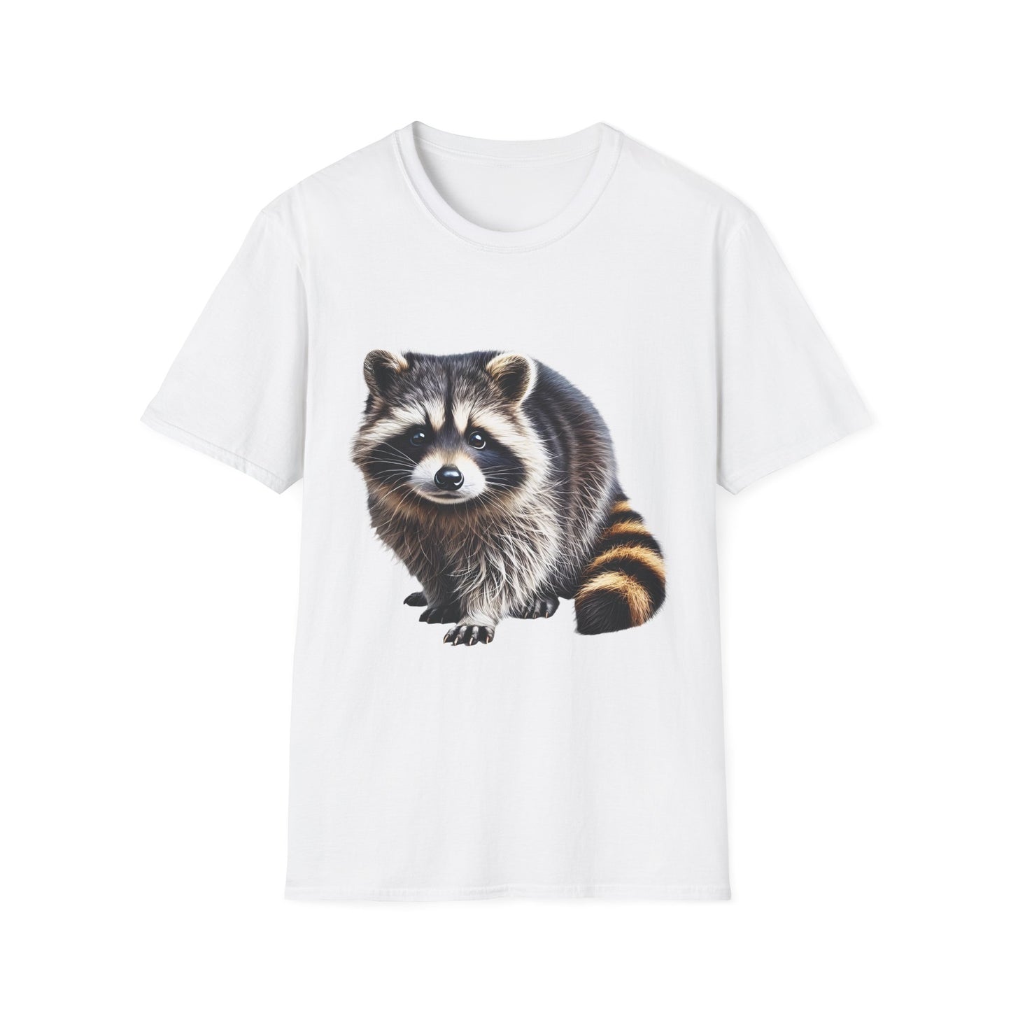 Mischievous Raccoon Softstyle T-Shirt