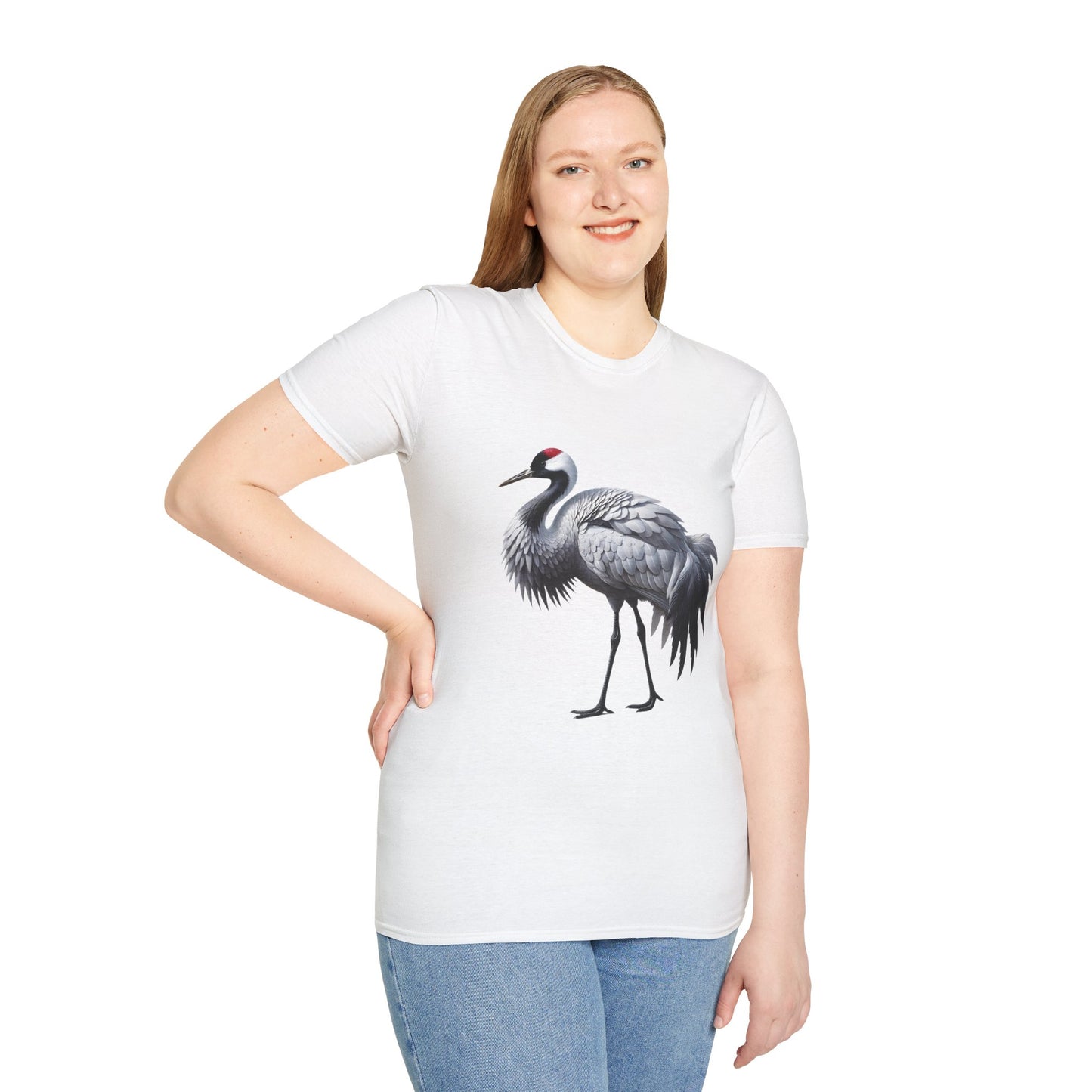 Showy Crane Softstyle T-Shirt