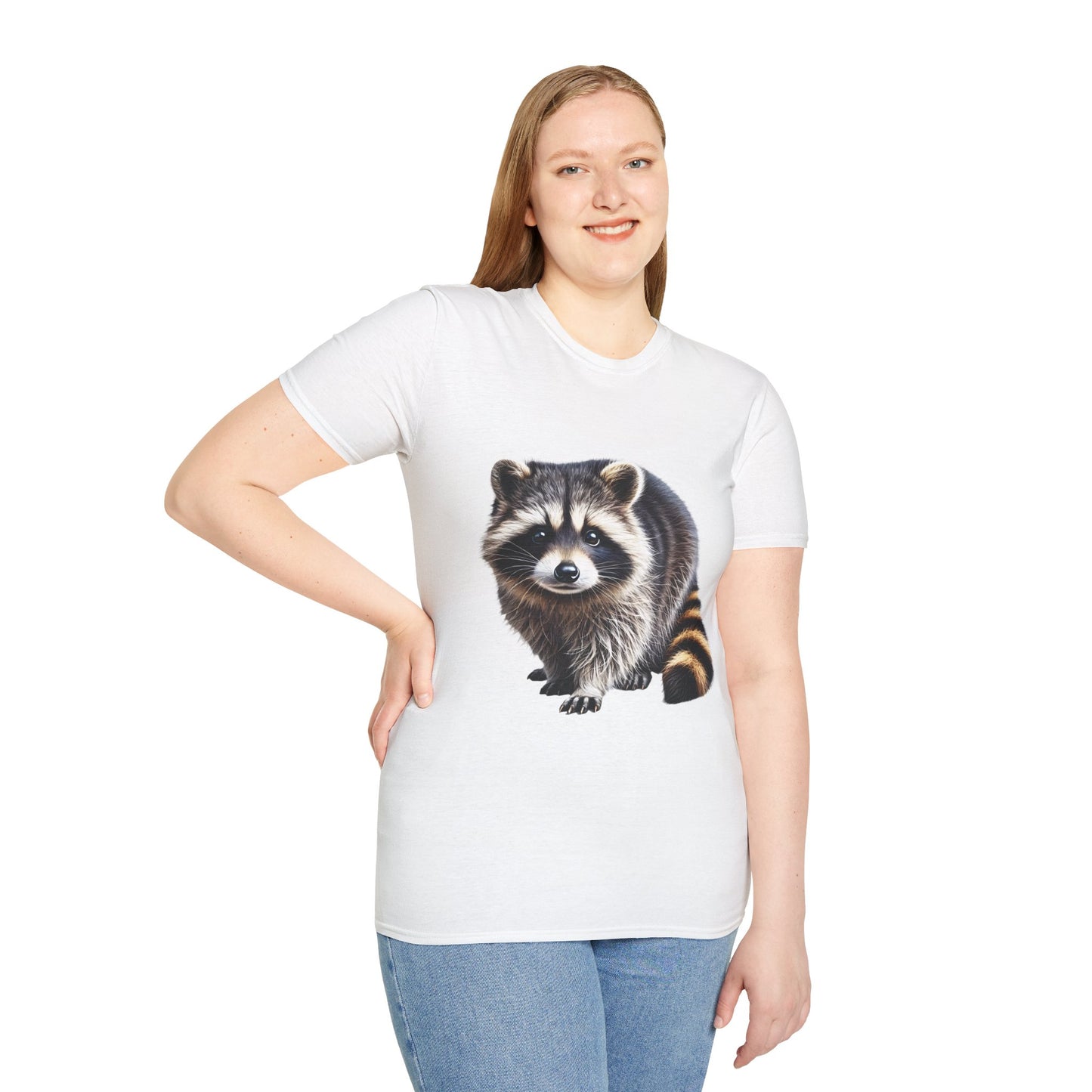 Mischievous Raccoon Softstyle T-Shirt