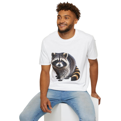 Mischievous Raccoon Softstyle T-Shirt