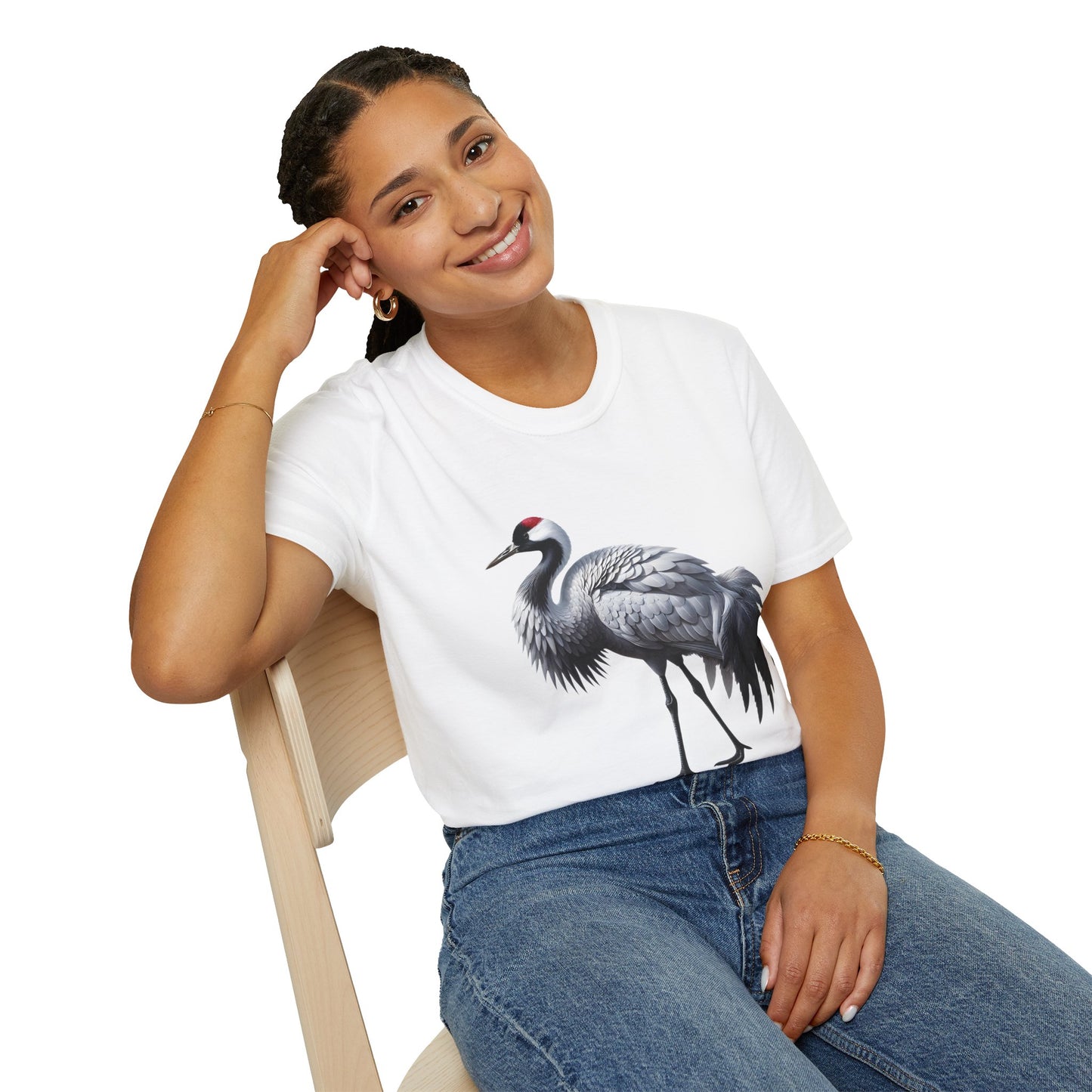 Showy Crane Softstyle T-Shirt